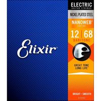 Струны для электрогитары 12-68 Elixir 12302 NanoWeb