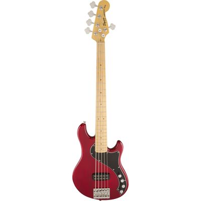 5-струнная бас-гитара Squier Deluxe Dimension Bass V MN Crimson Red Transparent