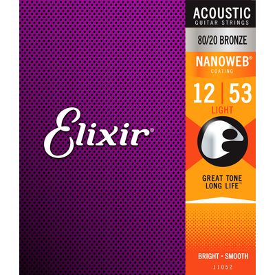 Струны для акустичической гитары Elixir 11052 NanoWeb
