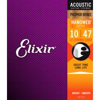 Струны для двендцатиструнной акустичической гитары Elixir 16152 NanoWeb